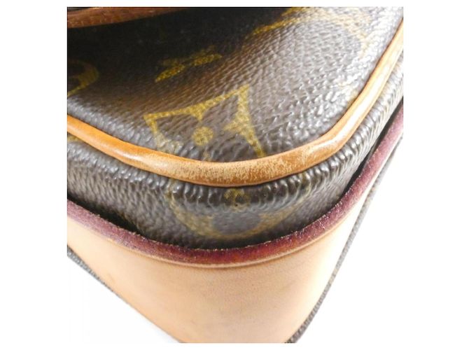 Borsa a Spalla Louis Vuitton Monogram Cartouchiere Marrone - vista 3