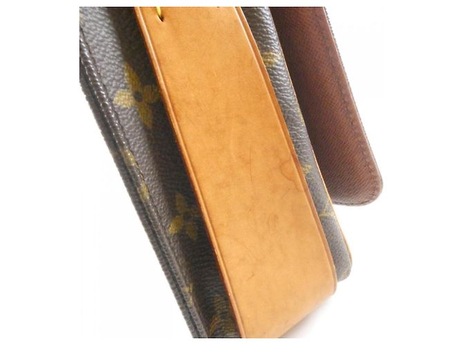 Borsa a Spalla Louis Vuitton Monogram Cartouchiere Marrone - vista 4