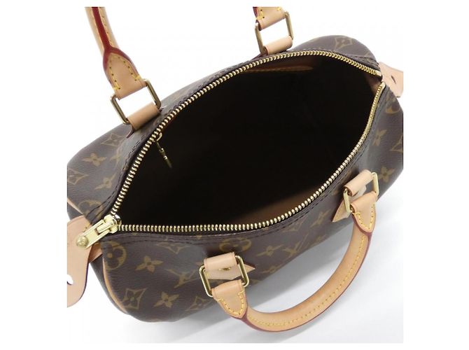 Borsa Boston Louis Vuitton Monogram Speedy 25cm Marrone - vista 5
