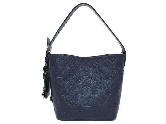 Borsa Louis Vuitton Monogram Empreinte All-in-BB Blu - vista 2