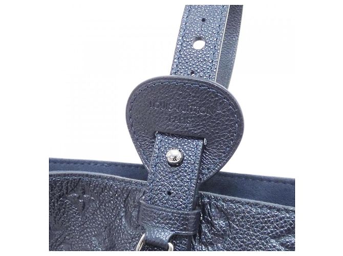 Borsa Louis Vuitton Monogram Empreinte All-in-BB Blu - vista 6