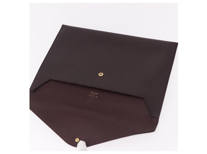 LOUIS VUITTON Taiga Document Case Pouch Acajou M99087 LV Auth mr2772 Marrone - vista 8