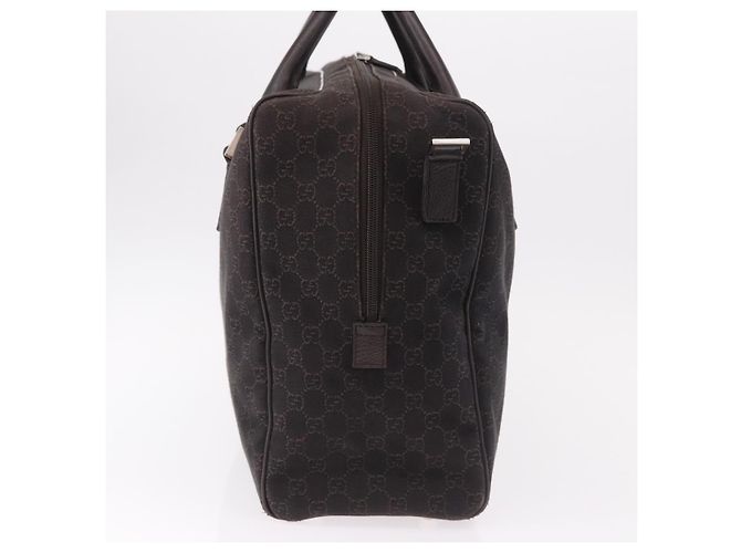 Borsa Boston GUCCI GG Canvas 2way Marrone Argento 196356 Auth mr2672 - Ansicht 3