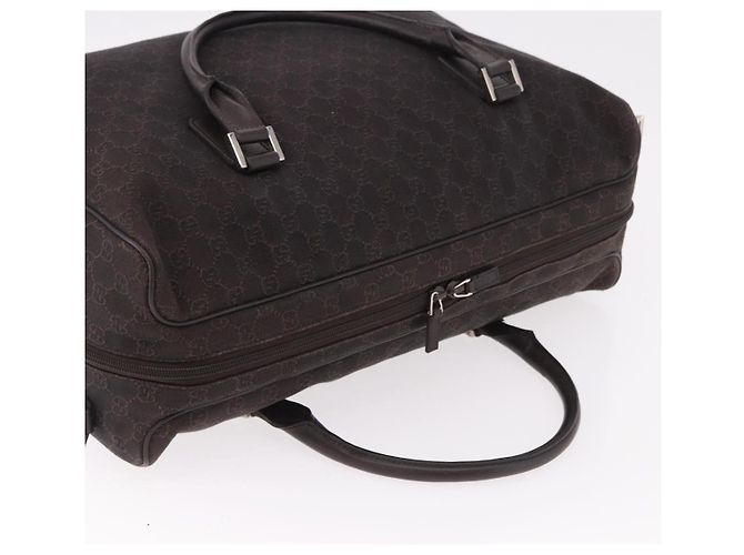 Borsa Boston GUCCI GG Canvas 2way Marrone Argento 196356 Auth mr2672 - Ansicht 6