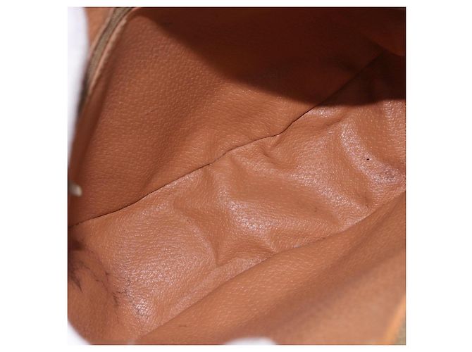 Céline Borsa a Spalla CELINE Macadam Canvas PVC Pelle Marrone Oro Auth BA14313 D'oro - vista 10