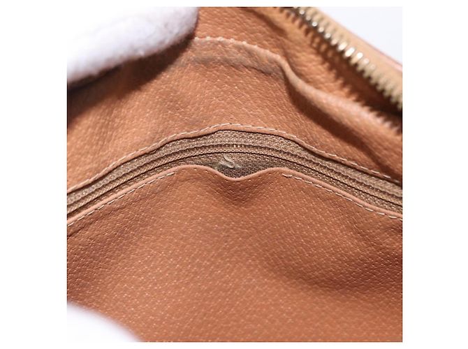 Céline Borsa a Spalla CELINE Macadam Canvas PVC Pelle Marrone Oro Auth BA14313 D'oro - vista 19