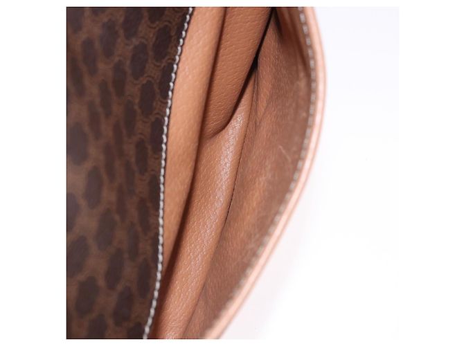 Céline Borsa a Spalla CELINE Macadam Canvas PVC Pelle Marrone Oro Auth BA14313 D'oro - vista 24