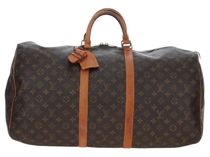 LOUIS VUITTON Borsa Boston Monogram Keepall 55 M41424 LV Auth 190777 Monogramma - vista 13