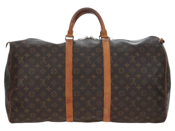 LOUIS VUITTON Borsa Boston Monogram Keepall 55 M41424 LV Auth 190777 Monogramma - vista 2