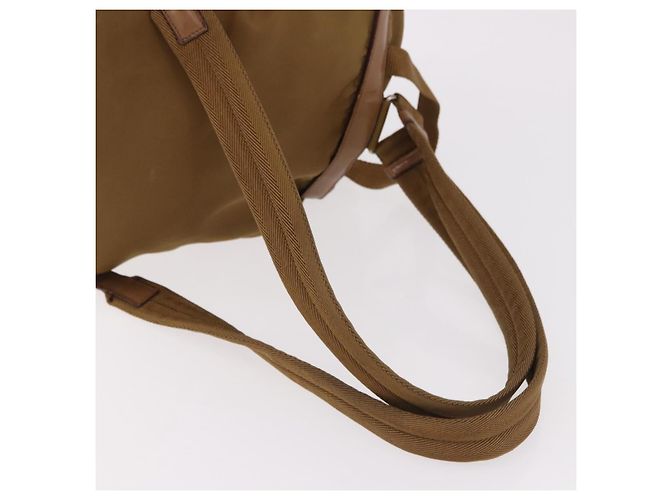 Zaino PRADA Nylon Marrone Argento Auth 191597 - vista 8