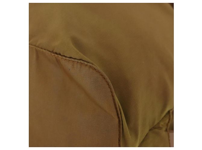 Zaino PRADA Nylon Marrone Argento Auth 191597 - vista 9