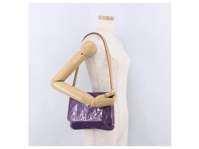 LOUIS VUITTON Monogram Vernis Thompson Street Purple Viole M91095 Auth BA14487 Porpora - vista 21