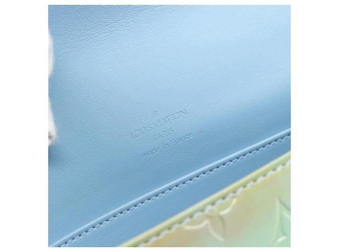 LOUIS VUITTON Monogram Vernis Thompson Street Baby Blue M91009 LV Auth ep15428 Light blue - view 17