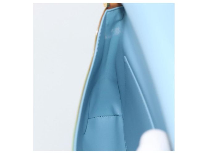 LOUIS VUITTON Monogram Vernis Thompson Street Baby Blue M91009 LV Auth ep15428 Light blue - view 19