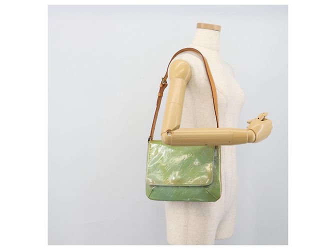LOUIS VUITTON Monogram Vernis Thompson Street Baby Blue M91009 LV Auth ep15428 Light blue - view 21