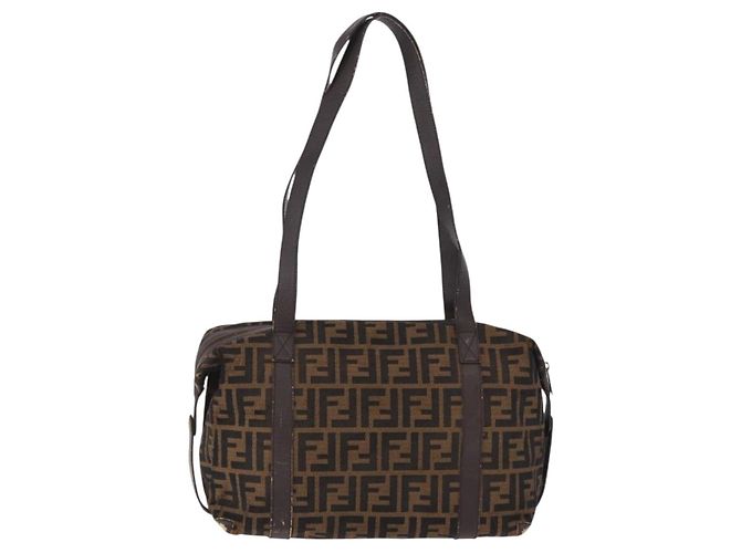 FENDI Zucca Canvas Tote Bag Braun Authentisch 192814 - Ansicht 2