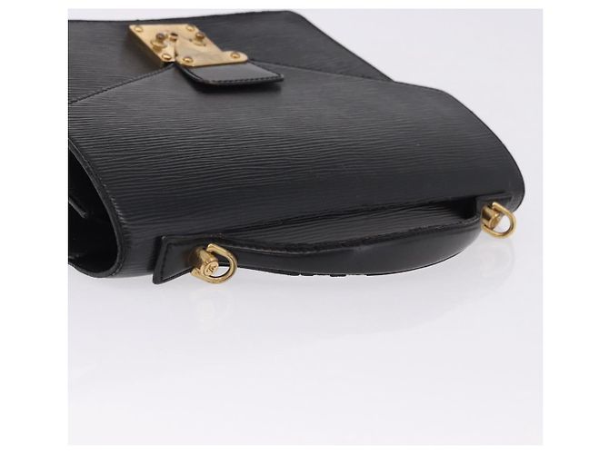 LOUIS VUITTON Epi Monceau 28 Hand Bag Black M52122 LV Auth ka5284 Preto - vista 6