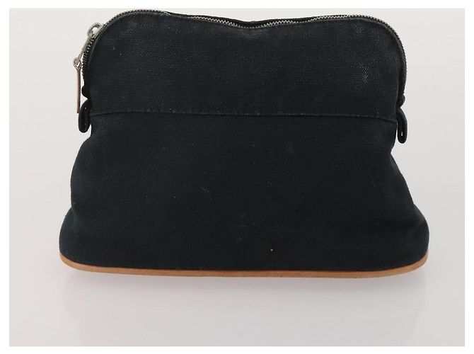 Hermès Borsa HERMES Canvas 2 Set Black Navy Auth fm5415 Nero Blu navy - vista 10