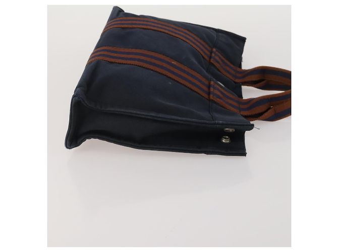 Hermès Borsa HERMES Canvas 2 Set Black Navy Auth fm5415 Nero Blu navy - vista 4