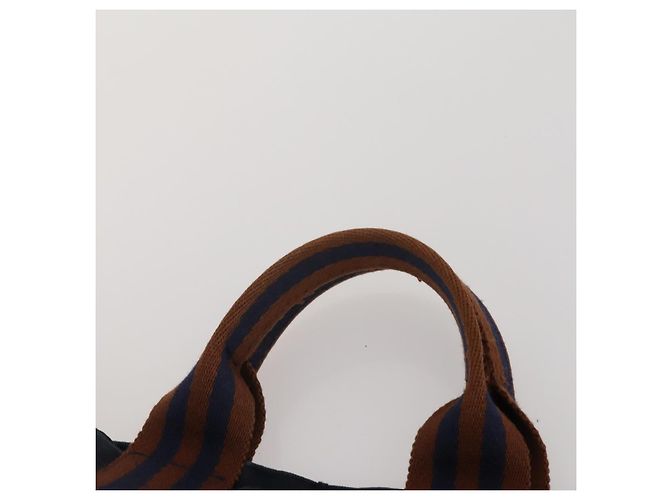 Hermès Borsa HERMES Canvas 2 Set Black Navy Auth fm5415 Nero Blu navy - vista 6