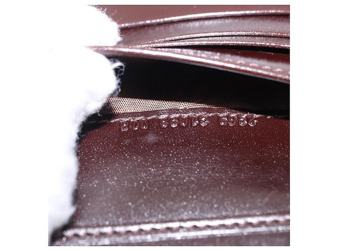 FENDI Zucca Canvas Mamma Baguette Wallet Black Brown Auth 193019V Marrone Nero - vista 12