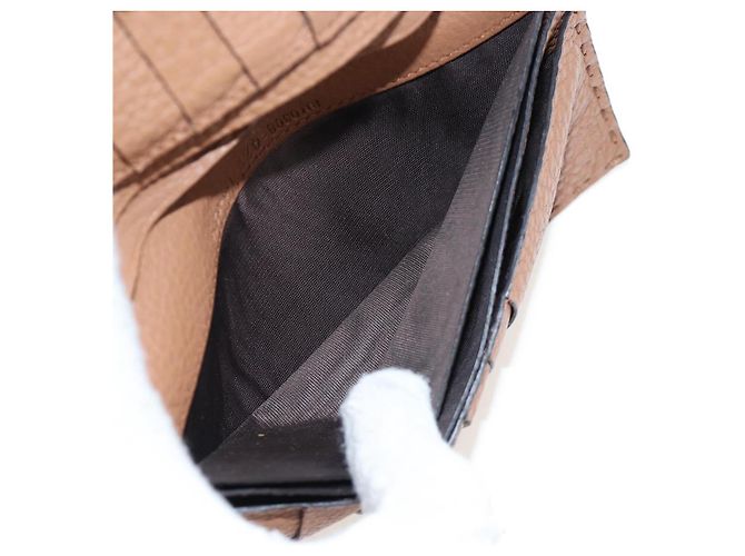 FENDI Seleria Peek A Boo Long Wallet Leather Brown Silver Auth bs36174A Braun Silber - Ansicht 29
