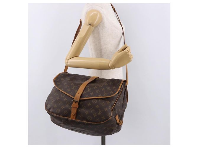 LOUIS VUITTON Borsa a Spalla Monogram Saumur 35 M42254 LV Auth ar13991 Monogramma - vista 31