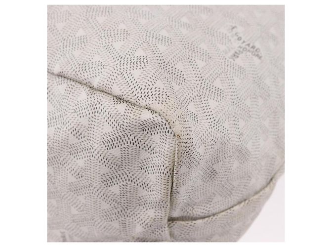 GOYARD Herringbone Saint Louis PM Tote Bag PVC Weiß Authentisch ka5207 - Ansicht 16