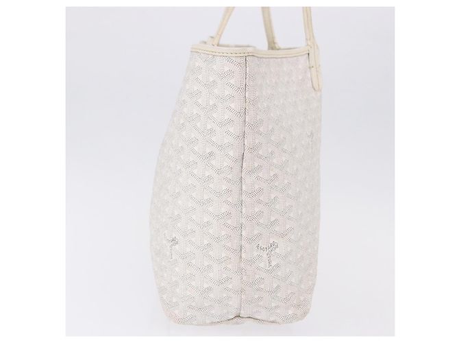 GOYARD Herringbone Saint Louis PM Tote Bag PVC Weiß Authentisch ka5207 - Ansicht 4