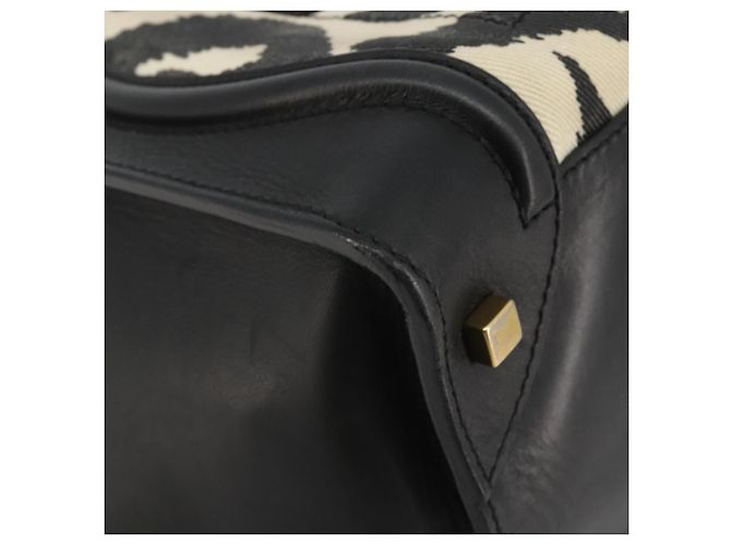 Céline Borsa CELINE Luggage in tela nero e oro Auth 191825V D'oro - vista 15