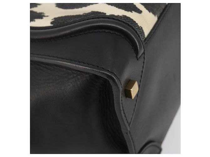 Céline Borsa CELINE Luggage in tela nero e oro Auth 191825V D'oro - vista 17