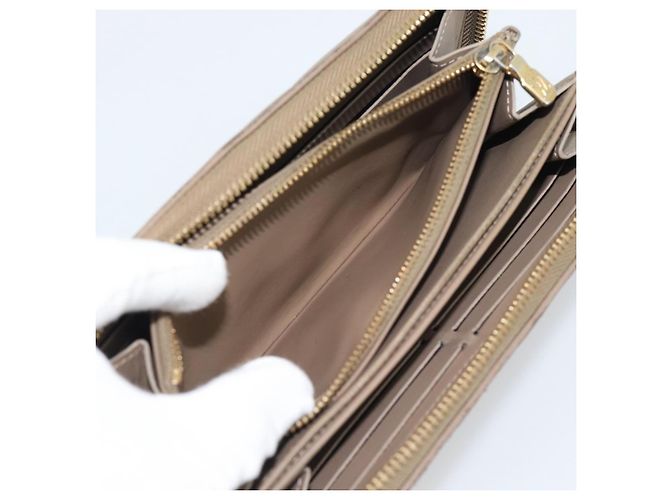 LOUIS VUITTON Zippy Wallet Monogram Emboss Long Wallet Beige M81511 Auth 192854 - Ansicht 12