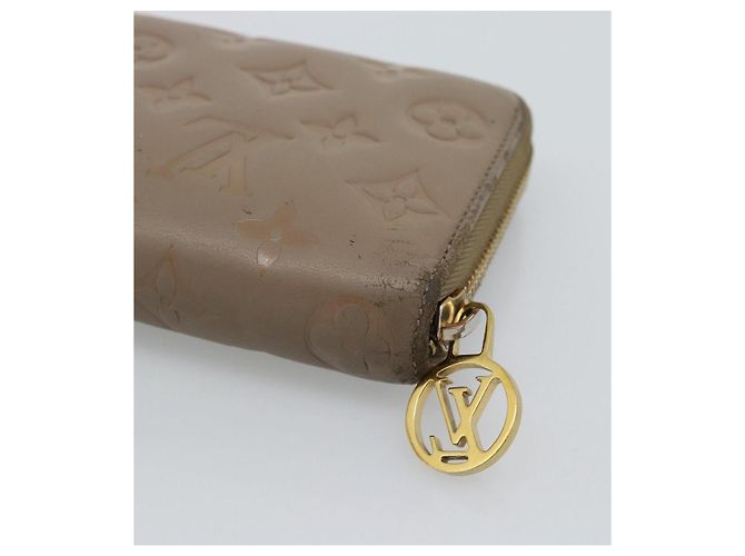 LOUIS VUITTON Zippy Wallet Monogram Emboss Long Wallet Beige M81511 Auth 192854 - Ansicht 15