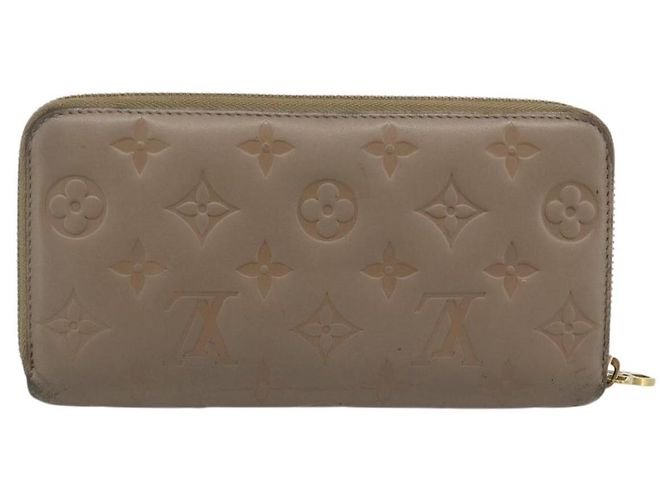 LOUIS VUITTON Zippy Wallet Monogram Emboss Long Wallet Beige M81511 Auth 192854 - Ansicht 2