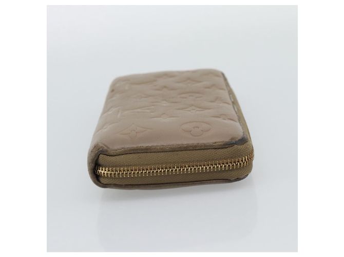 LOUIS VUITTON Zippy Wallet Monogram Emboss Long Wallet Beige M81511 Auth 192854 - Ansicht 4