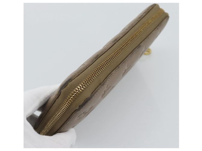 LOUIS VUITTON Zippy Wallet Monogram Emboss Long Wallet Beige M81511 Auth 192854 - Ansicht 5