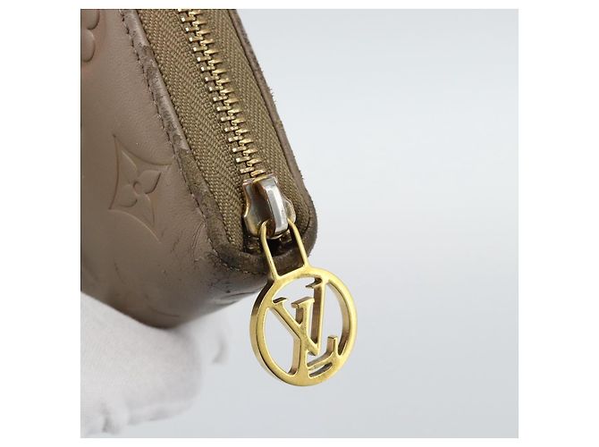 LOUIS VUITTON Zippy Wallet Monogram Emboss Long Wallet Beige M81511 Auth 192854 - Ansicht 8