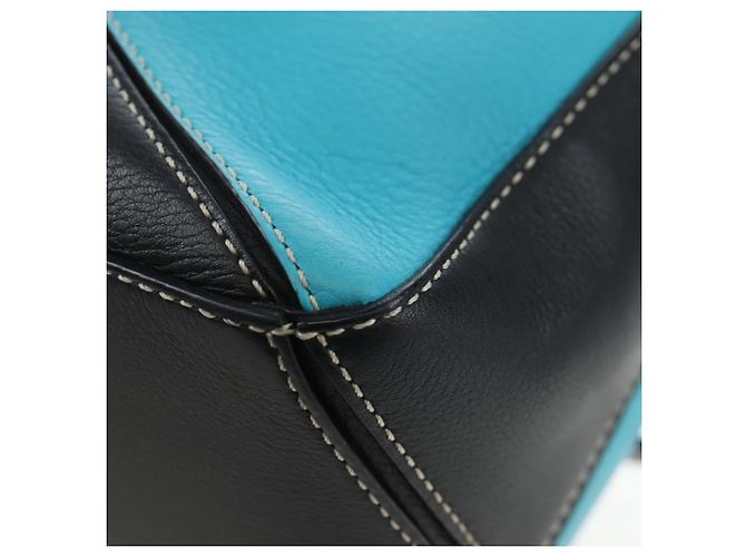 Borsa Puzzle LOEWE in pelle Collaborazione William De Morgan 2way Auth 191481SM Nero Argento - vista 19