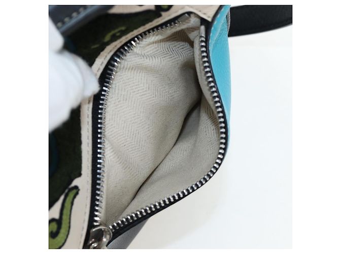 Borsa Puzzle LOEWE in pelle Collaborazione William De Morgan 2way Auth 191481SM Nero Argento - vista 22