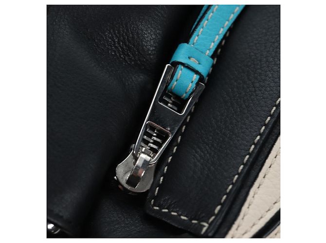 Borsa Puzzle LOEWE in pelle Collaborazione William De Morgan 2way Auth 191481SM Nero Argento - vista 23