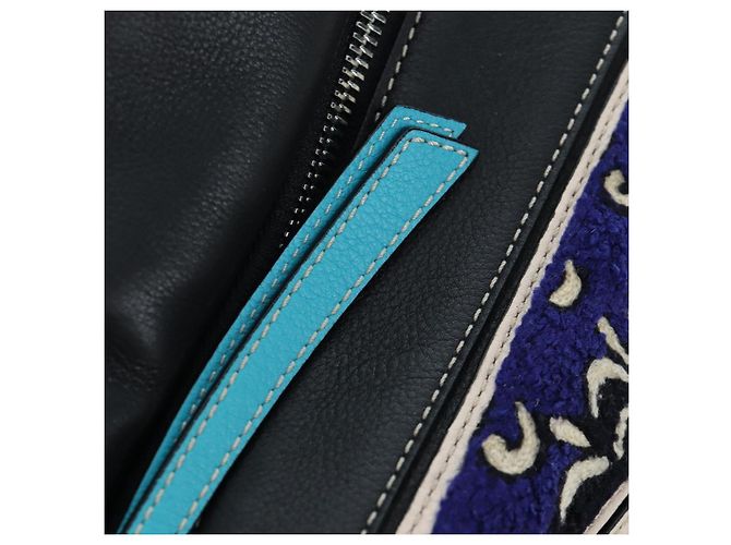 Borsa Puzzle LOEWE in pelle Collaborazione William De Morgan 2way Auth 191481SM Nero Argento - vista 24