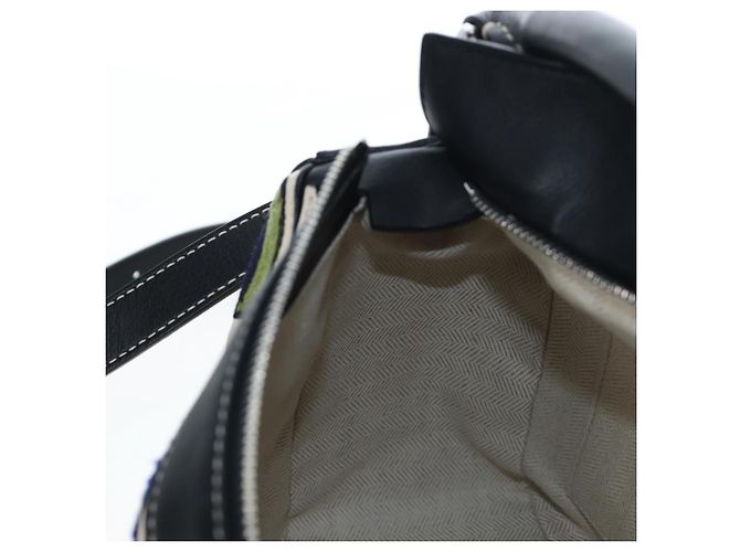 Borsa Puzzle LOEWE in pelle Collaborazione William De Morgan 2way Auth 191481SM Nero Argento - vista 27