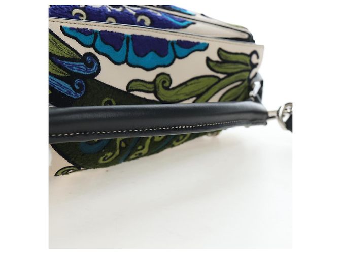 Borsa Puzzle LOEWE in pelle Collaborazione William De Morgan 2way Auth 191481SM Nero Argento - vista 7