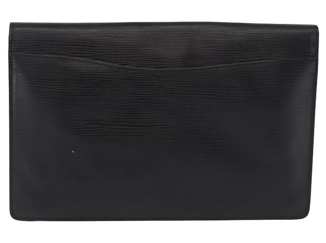 LOUIS VUITTON Epi Montaigne 27 Clutch Bag Black M52652 LV Auth 192045 Nero - vista 2