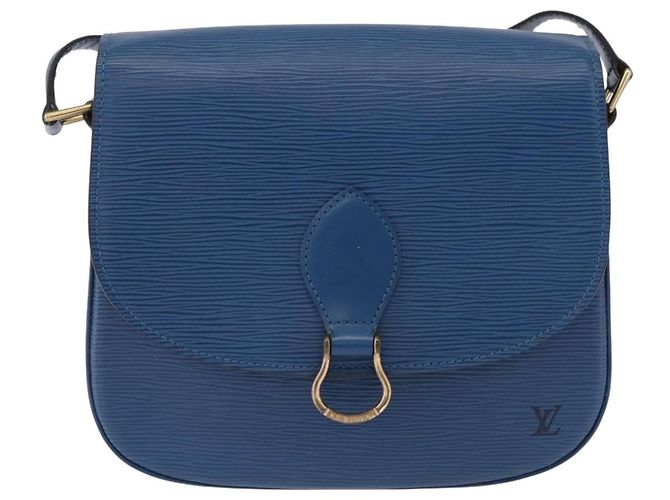 LOUIS VUITTON Epi Saint Cloud GM Shoulder Bag Toledo Blue M52195 Auth ep15098A - vista 13