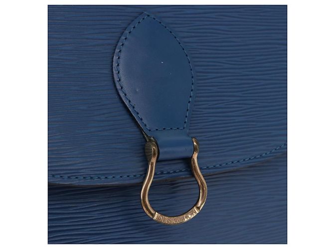 LOUIS VUITTON Epi Saint Cloud GM Shoulder Bag Toledo Blue M52195 Auth ep15098A - vista 17