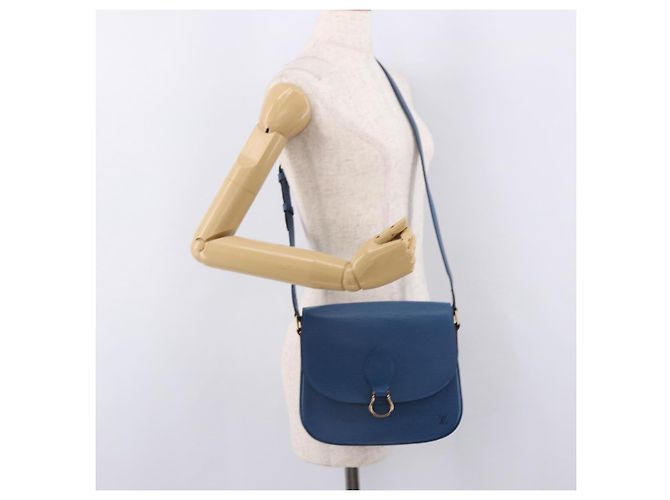 LOUIS VUITTON Epi Saint Cloud GM Shoulder Bag Toledo Blue M52195 Auth ep15098A - vista 24