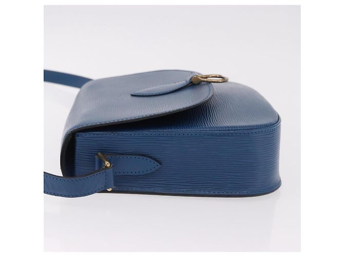 LOUIS VUITTON Epi Saint Cloud GM Shoulder Bag Toledo Blue M52195 Auth ep15098A - vista 4