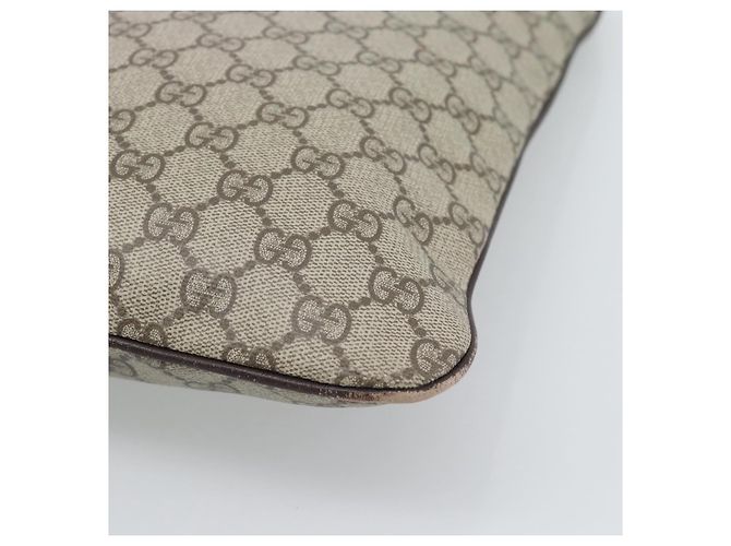 Borsa GUCCI GG Supreme in PVC Beige Argento 117551 Auth 192245 - vista 12