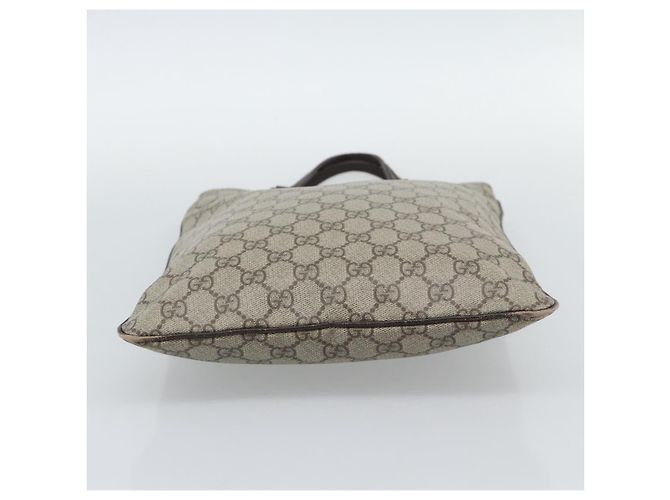 Borsa GUCCI GG Supreme in PVC Beige Argento 117551 Auth 192245 - vista 9